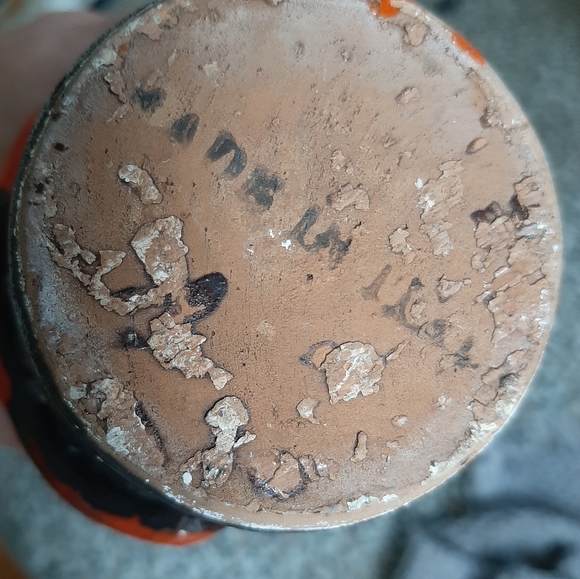 Chipped Mid-Century Italian Pottery Jug Lava Red Glaze Reeding Raymor Period - Picture 6 of 13